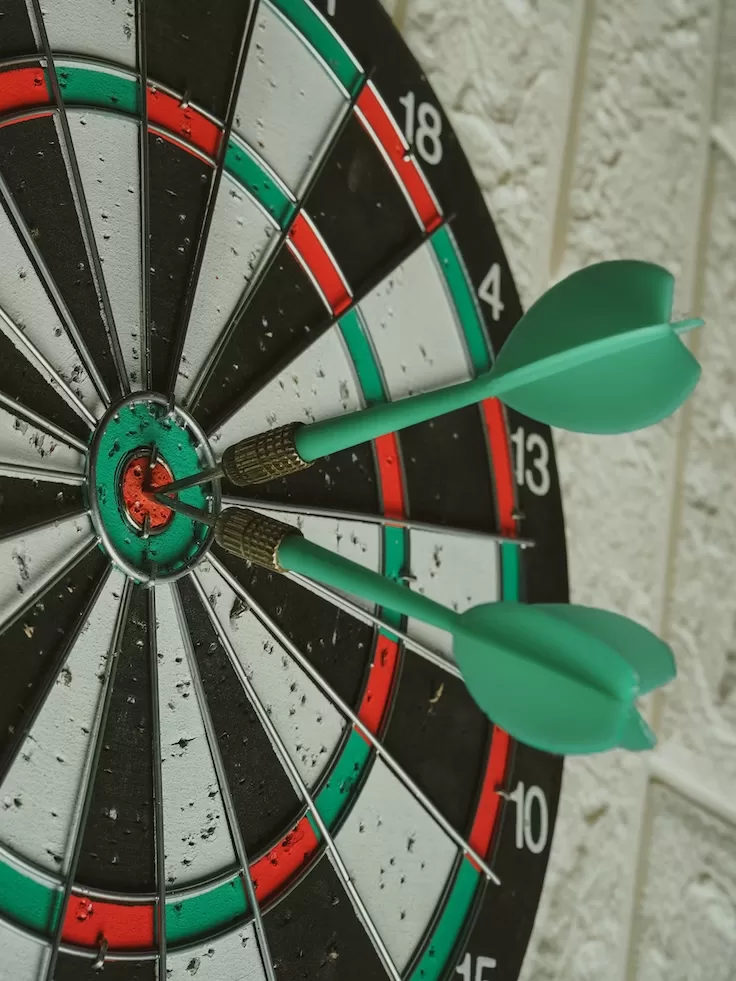 A darts board